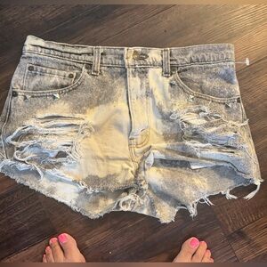 🎁LEVI’S 550 Y2K Vintage RARE 😱 Studded Distressed Denim Shorts 8